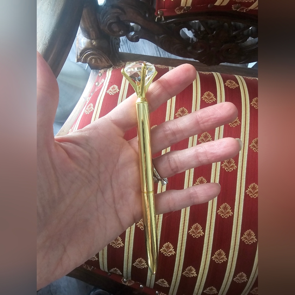 NWT Diamond 💎 Crystal Gold Pen